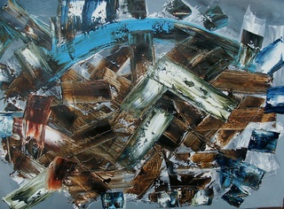 abstract 3 (2004), Öl auf Leinwand, 50x70